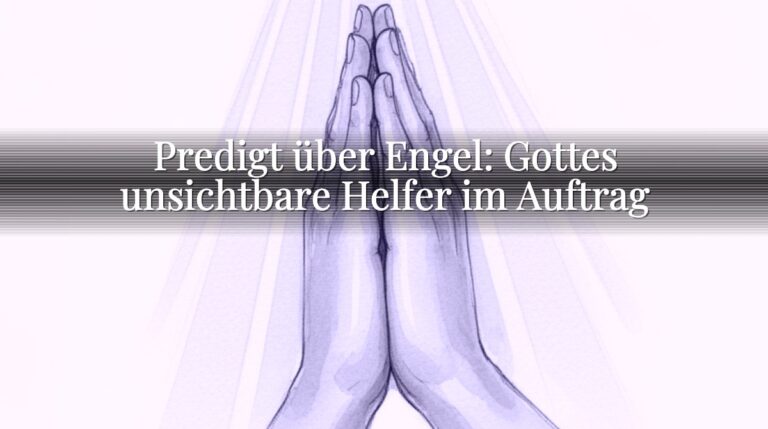 Predigt über Engel: Gottes unsichtbare Helfer im Auftrag