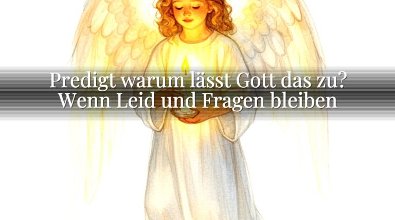 Predigt warum lässt Gott das zu? Wenn Leid und Fragen bleiben