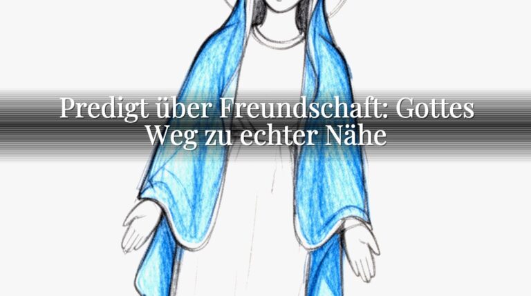 Predigt über Freundschaft: Gottes Weg zu echter Nähe