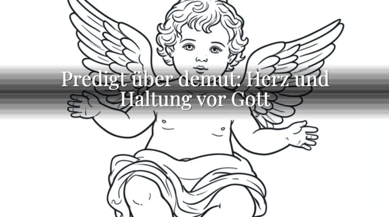 Predigt über demut: Herz und Haltung vor Gott