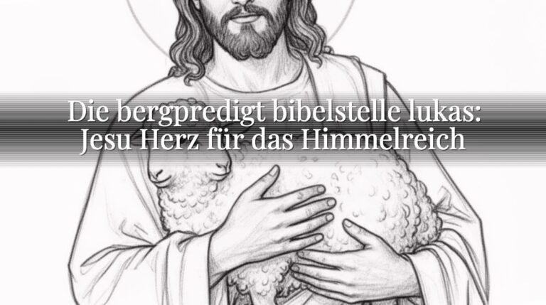 Die bergpredigt bibelstelle lukas: Jesu Herz für das Himmelreich