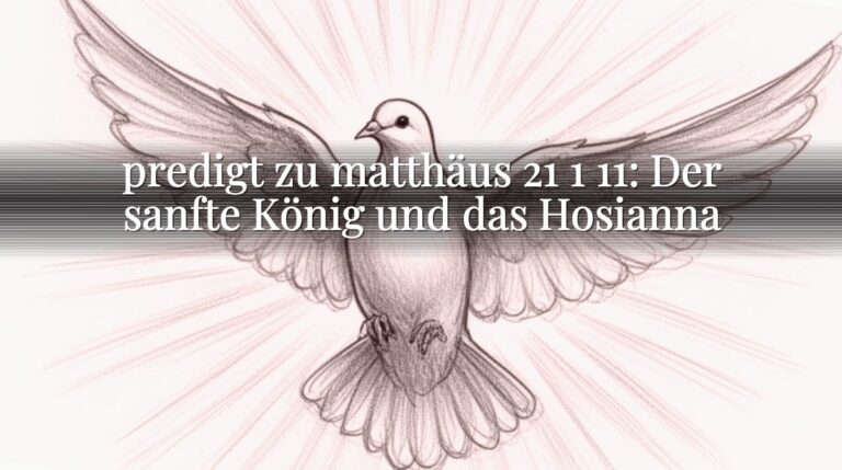 predigt zu matthäus 21 1 11: Der sanfte König und das Hosianna