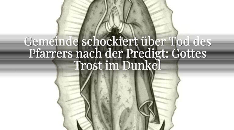 Gemeinde schockiert über Tod des Pfarrers nach der Predigt: Gottes Trost im Dunkel