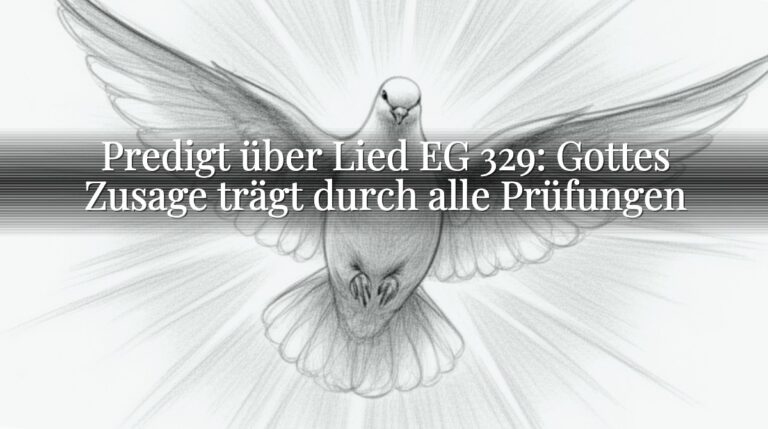 Predigt über Lied EG 329: Gottes Zusage trägt durch alle Prüfungen