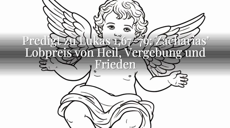 Predigt zu Lukas 1,67–79: Zacharias’ Lobpreis von Heil, Vergebung und Frieden