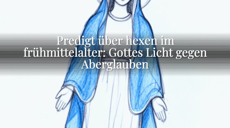 Predigt über hexen im frühmittelalter: Gottes Licht gegen Aberglauben