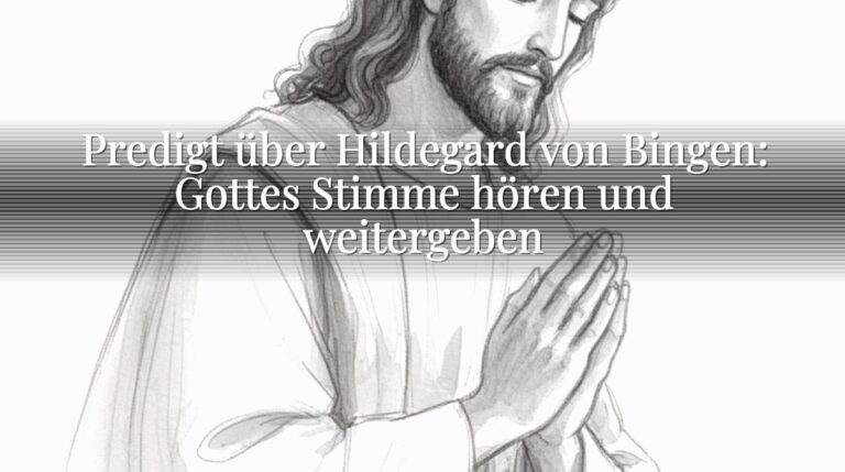 Predigt über Hildegard von Bingen: Gottes Stimme hören und weitergeben