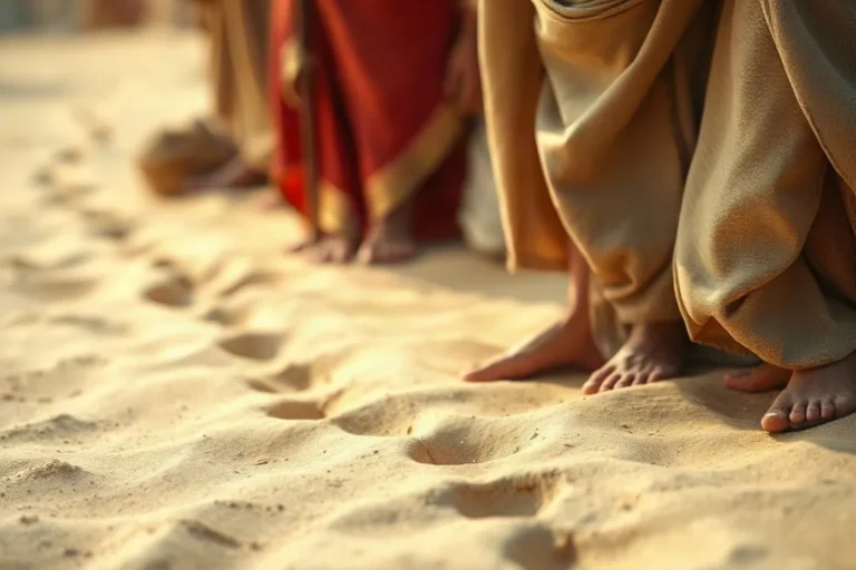 Die Spuren im Sand: Eine tiefe Bedeutung in der Bibel