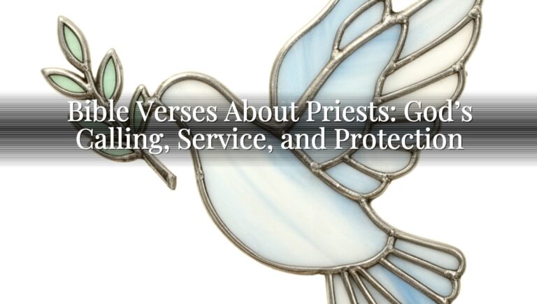 Bible Verses About Priests: God’s Calling, Service, and Protection
