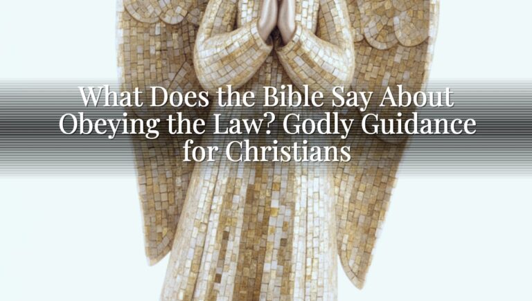 What Does the Bible Say About Obeying the Law? Godly Guidance for Christians