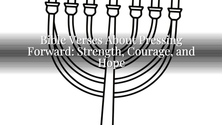 Bible Verses About Pressing Forward: Strength, Courage, and Hope