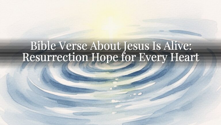 Bible Verse About Jesus Is Alive: Resurrection Hope for Every Heart