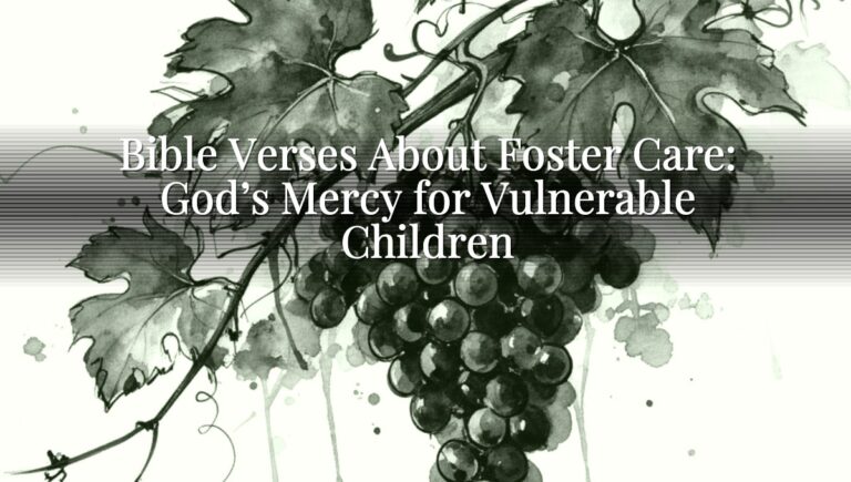 Bible Verses About Foster Care: God’s Mercy for Vulnerable Children