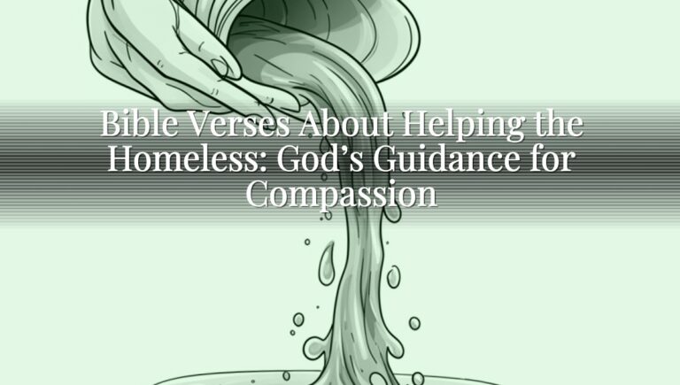 Bible Verses About Helping the Homeless: God’s Guidance for Compassion