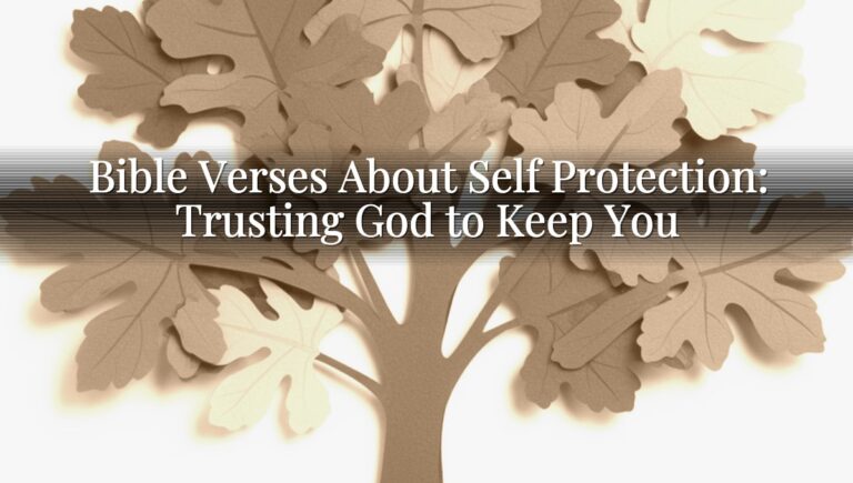 Bible Verses About Self Protection: Trusting God to Keep You