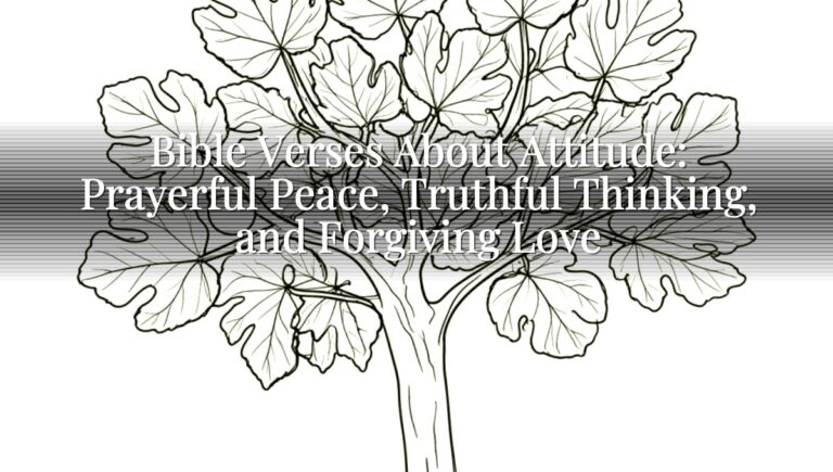 Bible Verses About Attitude: Prayerful Peace, Truthful Thinking, and Forgiving Love