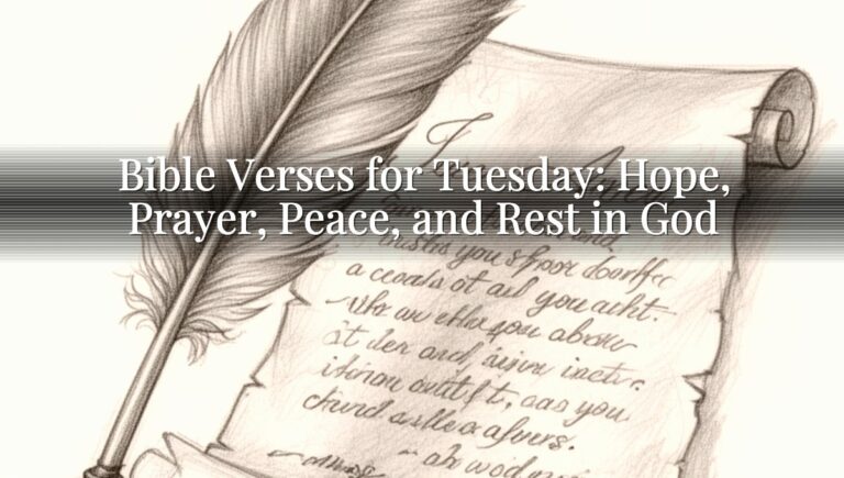 Bible Verses for Tuesday: Hope, Prayer, Peace, and Rest in God