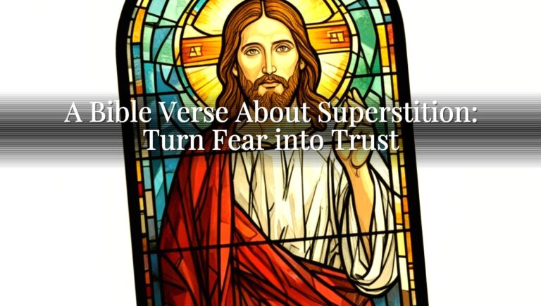 A Bible Verse About Superstition: Turn Fear into Trust