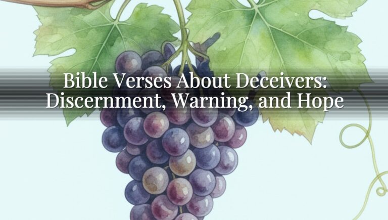 Bible Verses About Deceivers: Discernment, Warning, and Hope