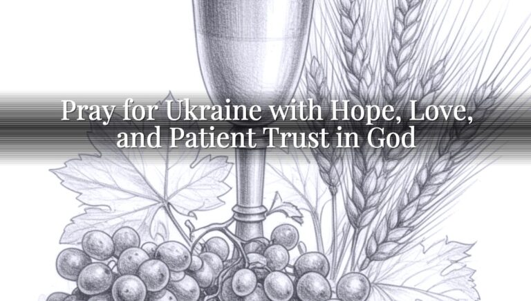 Pray for Ukraine with Hope, Love, and Patient Trust in God