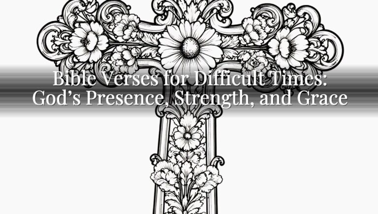 Bible Verses for Difficult Times: God’s Presence, Strength, and Grace
