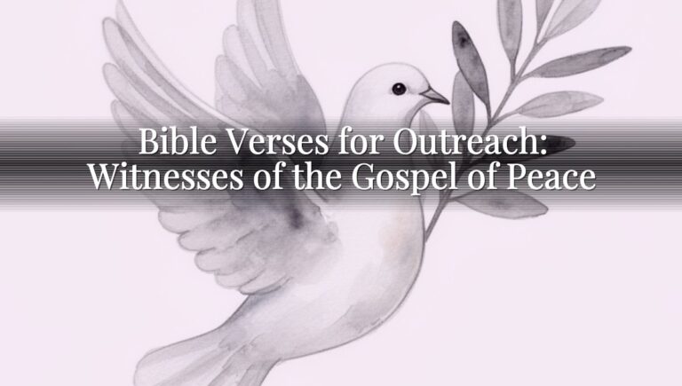 Bible Verses for Outreach: Witnesses of the Gospel of Peace