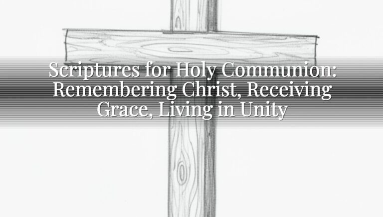 Scriptures for Holy Communion: Remembering Christ, Receiving Grace, Living in Unity