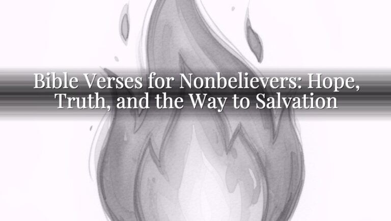 Bible Verses for Nonbelievers: Hope, Truth, and the Way to Salvation
