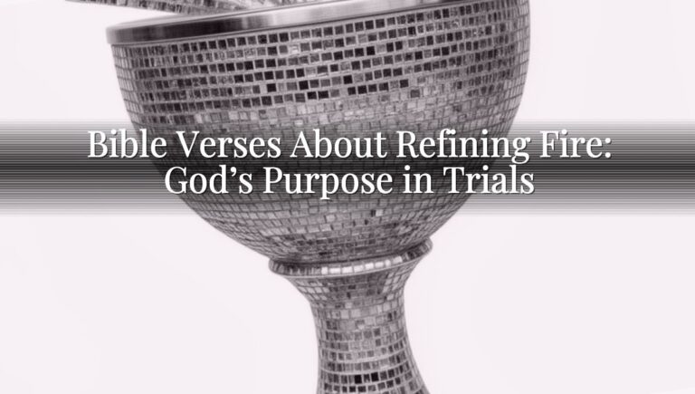 Bible Verses About Refining Fire: God’s Purpose in Trials