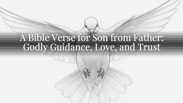 A Bible Verse for Son from Father: Godly Guidance, Love, and Trust