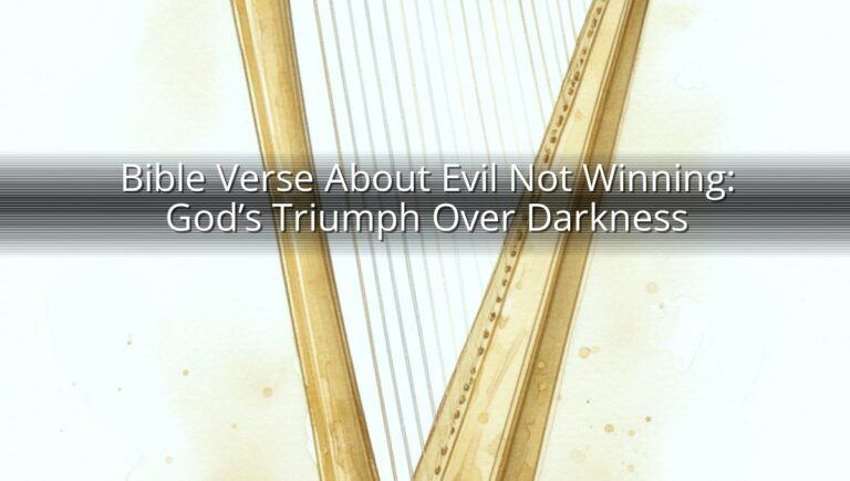 Bible Verse About Evil Not Winning: God’s Triumph Over Darkness
