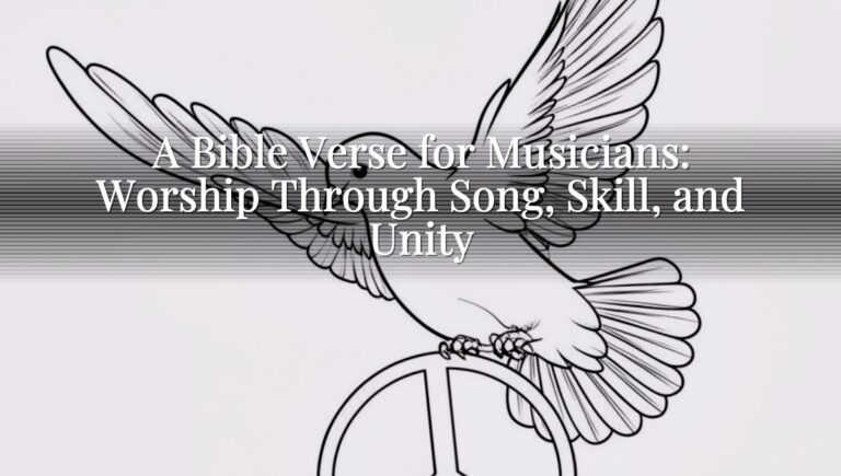 A Bible Verse for Musicians: Worship Through Song, Skill, and Unity