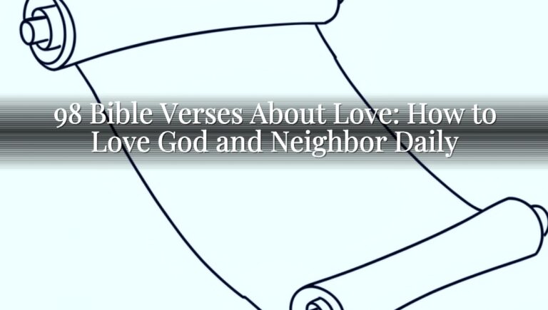 98 Bible Verses About Love: How to Love God and Neighbor Daily