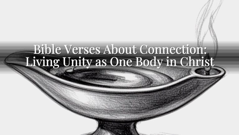 Bible Verses About Connection: Living Unity as One Body in Christ