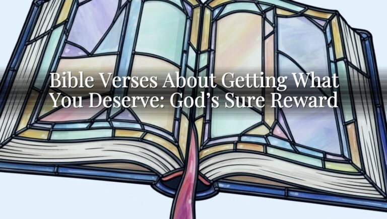 Bible Verses About Getting What You Deserve: God’s Sure Reward