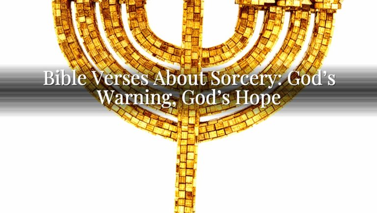 Bible Verses About Sorcery: God’s Warning, God’s Hope