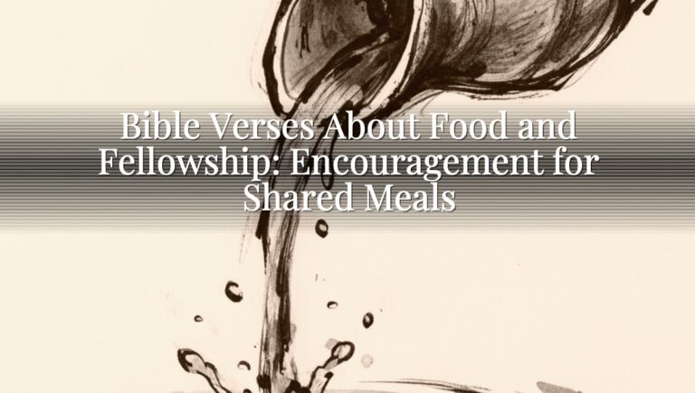 Bible Verses About Food and Fellowship: Encouragement for Shared Meals
