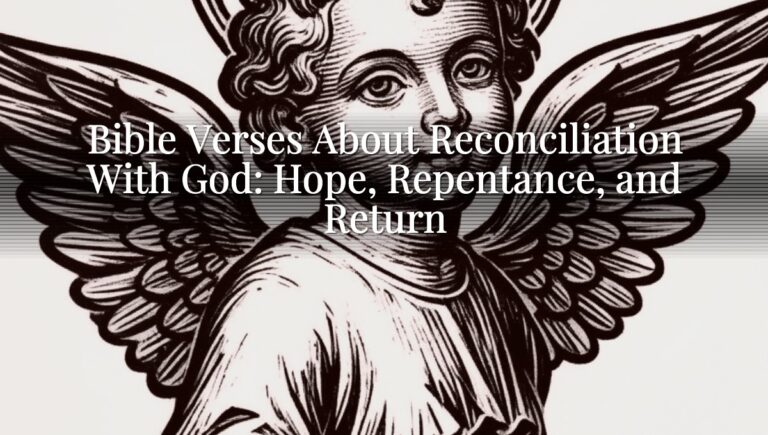 Bible Verses About Reconciliation With God: Hope, Repentance, and Return