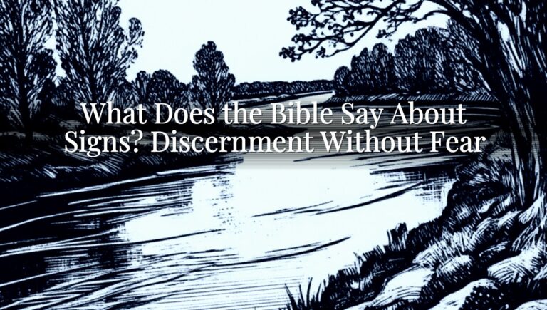 What Does the Bible Say About Signs? Discernment Without Fear