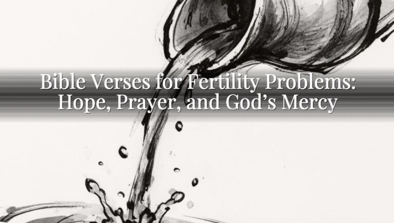 Bible Verses for Fertility Problems: Hope, Prayer, and God’s Mercy