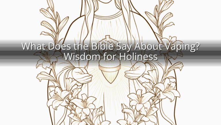 What Does the Bible Say About Vaping? Wisdom for Holiness