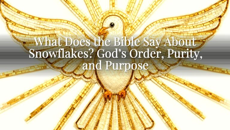 What Does the Bible Say About Snowflakes? God’s Order, Purity, and Purpose