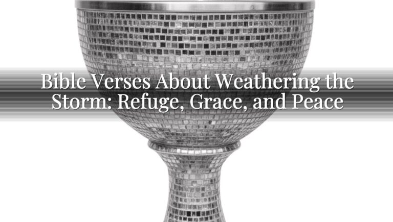 Bible Verses About Weathering the Storm: Refuge, Grace, and Peace