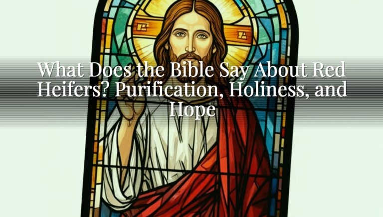 What Does the Bible Say About Red Heifers? Purification, Holiness, and Hope