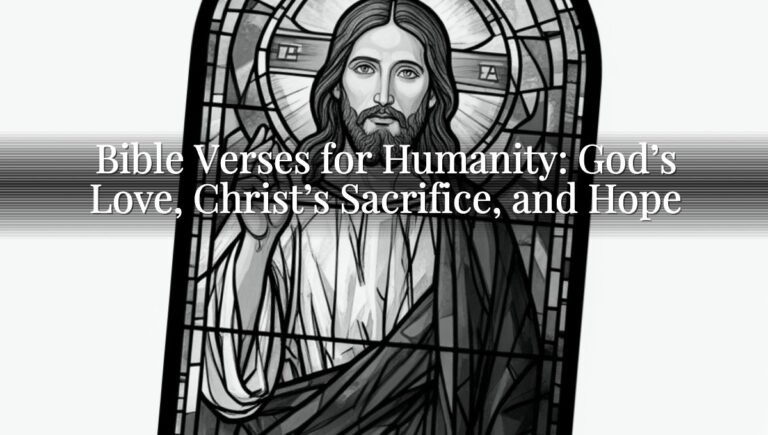 Bible Verses for Humanity: God’s Love, Christ’s Sacrifice, and Hope