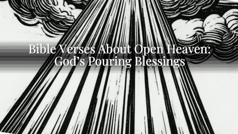 Bible Verses About Open Heaven: God’s Pouring Blessings