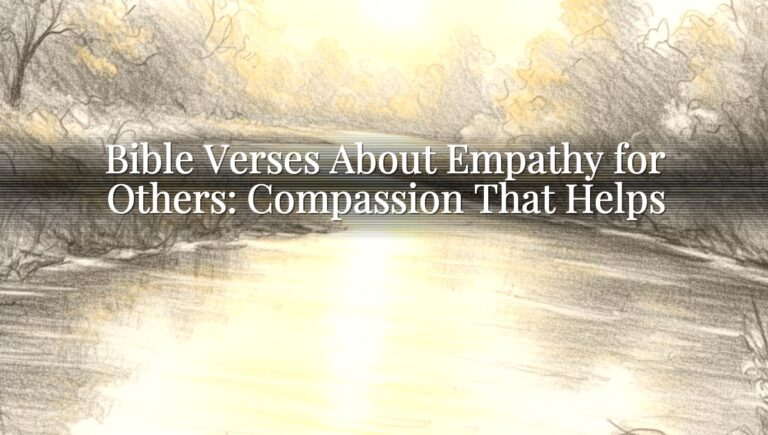 Bible Verses About Empathy for Others: Compassion That Helps