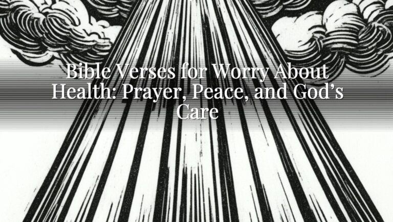 Bible Verses for Worry About Health: Prayer, Peace, and God’s Care