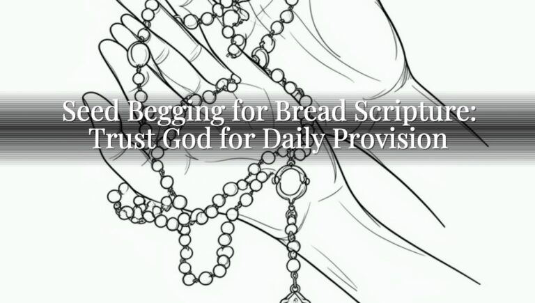 Seed Begging for Bread Scripture: Trust God for Daily Provision