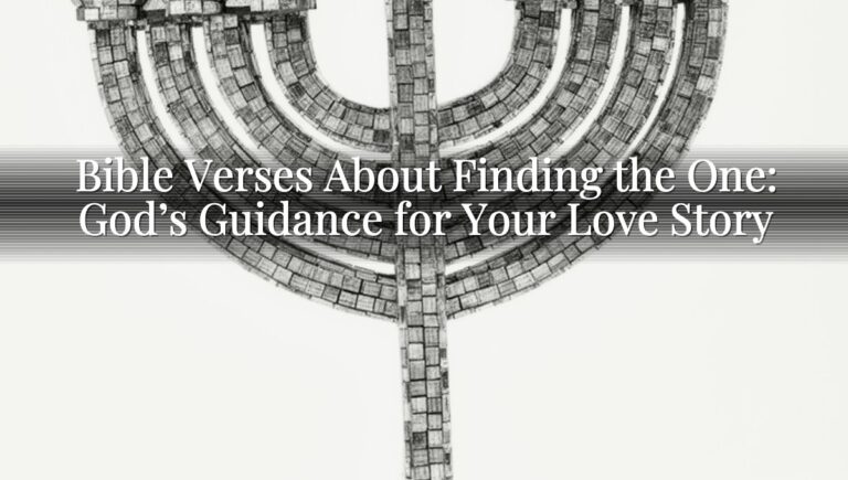 Bible Verses About Finding the One: God’s Guidance for Your Love Story